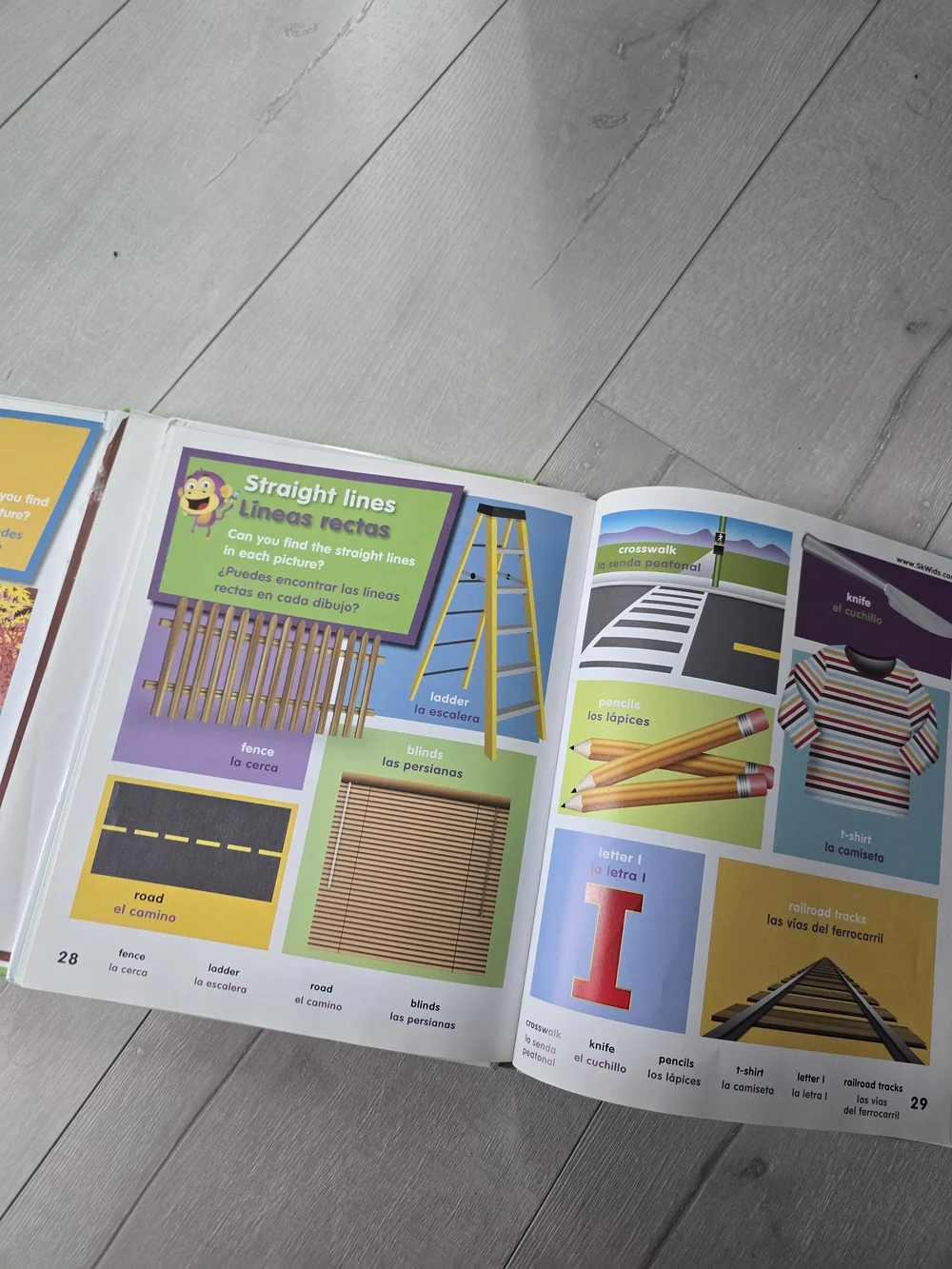 My Book of Colors and Shape  - Children's Board Book (Spanish English)